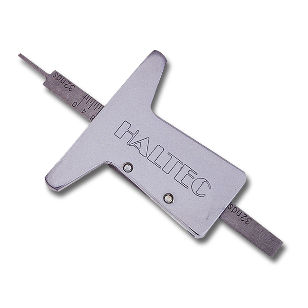 Haltec Tread Depth Gauge Professional Chrome Metal Bar - Storage